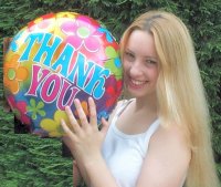 My daughter with the balloon